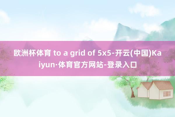 欧洲杯体育 to a grid of 5x5-开云(中国)Kaiyun·体育官方网站-登录入口
