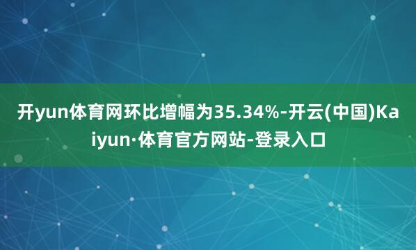 开yun体育网环比增幅为35.34%-开云(中国)Kaiyun·体育官方网站-登录入口