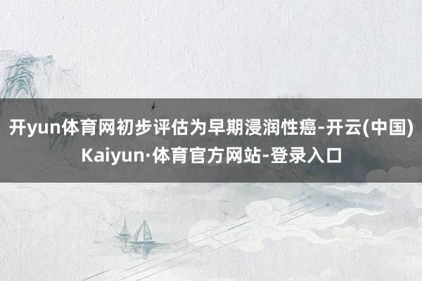 开yun体育网初步评估为早期浸润性癌-开云(中国)Kaiyun·体育官方网站-登录入口